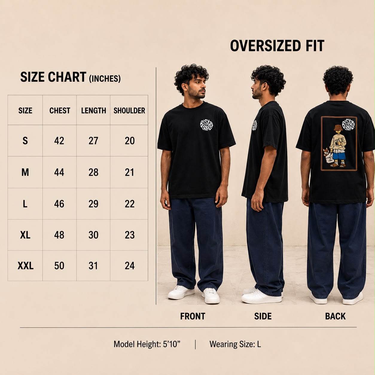 Size Guide Chart — TIDAL