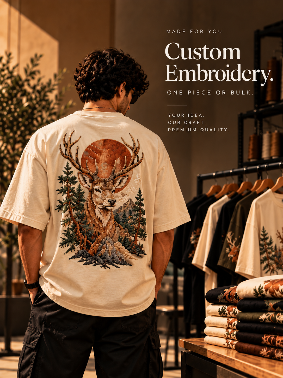 Custom Embroidery. One Piece or Bulk. - Slide 1